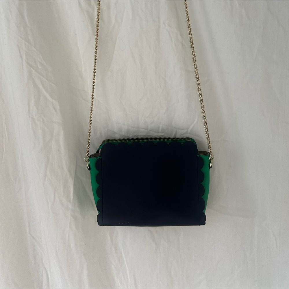 Talbots PLANO SCALLOPED-LEATHER CROSSBODY BAG - Picture 3 of 6